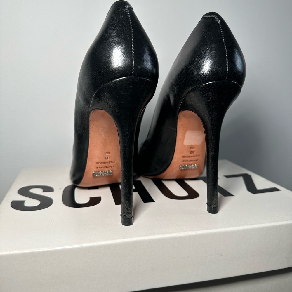 SCHUTZ LOU HIGH STILETTO BLACK PUMP - Picture 9 of 17